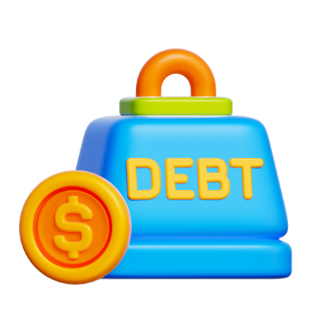 Debt Weight  3D Icon
