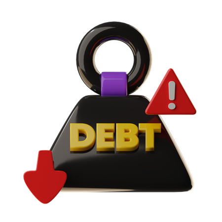 Debt Weight  3D Icon