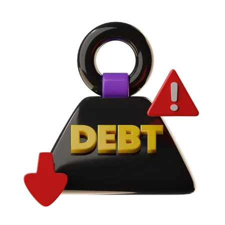 Debt Weight  3D Icon