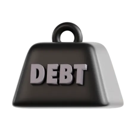 Debt Weight  3D Icon