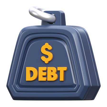 Debt Weight  3D Icon