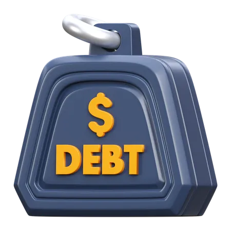 Debt Weight  3D Icon