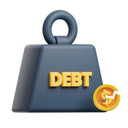 Debt Weight  3D Icon