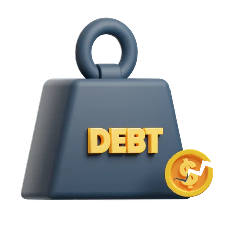 Debt Weight  3D Icon