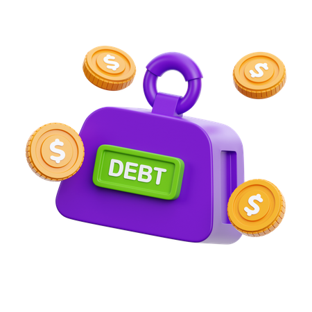 Debt Weight  3D Icon