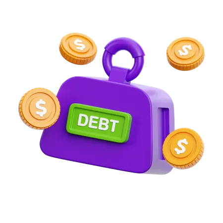 Debt Weight  3D Icon