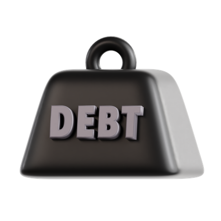 Debt Weight  3D Icon