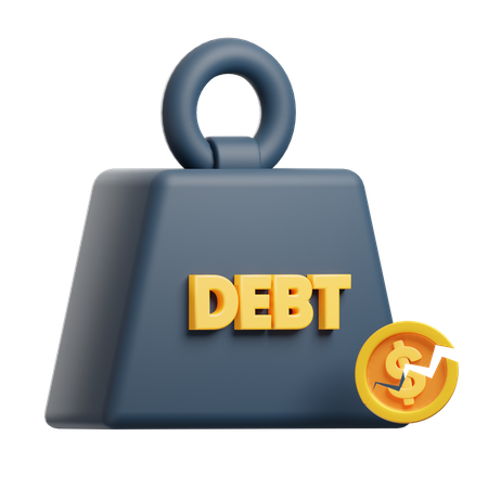 Debt Weight  3D Icon
