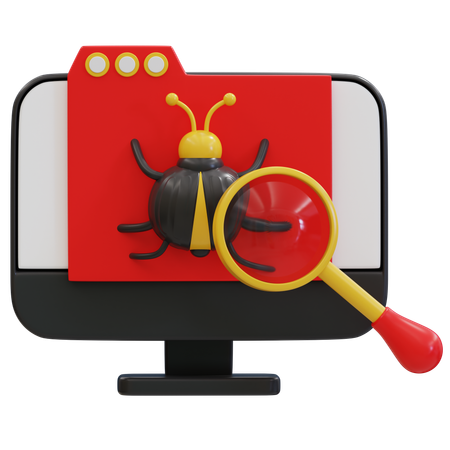 Debuggen im Webentwicklungsprozess  3D Icon