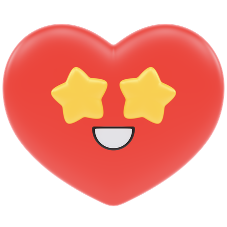 Commencer œil coeur  3D Icon