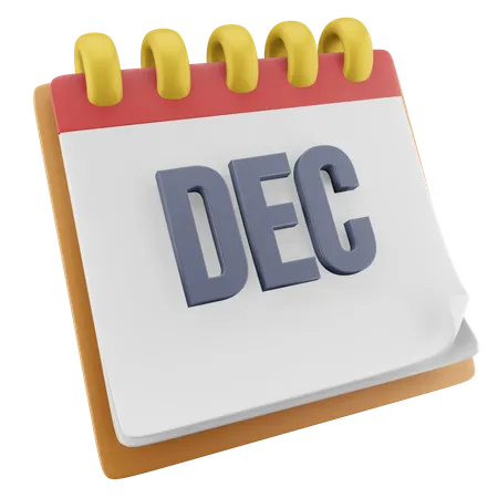 Dec Month  3D Icon