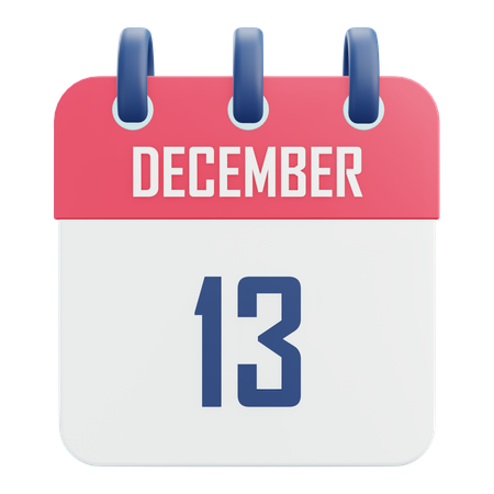 December 13  3D Icon