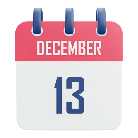 December 13  3D Icon