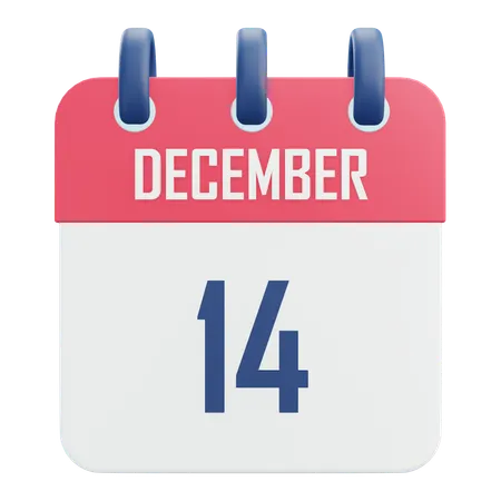 December 14  3D Icon