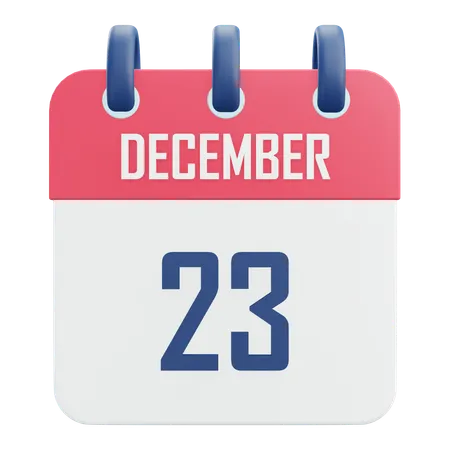 December 23  3D Icon