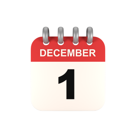 December  3D Icon