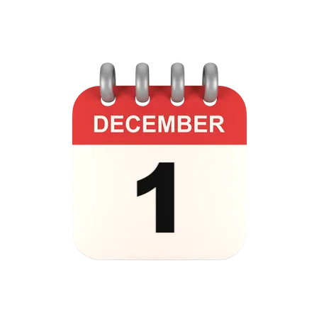 December  3D Icon