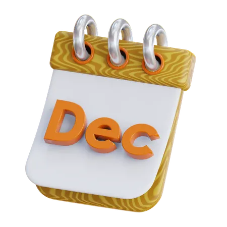 December  3D Icon