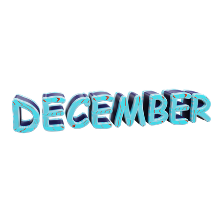 December  3D Icon