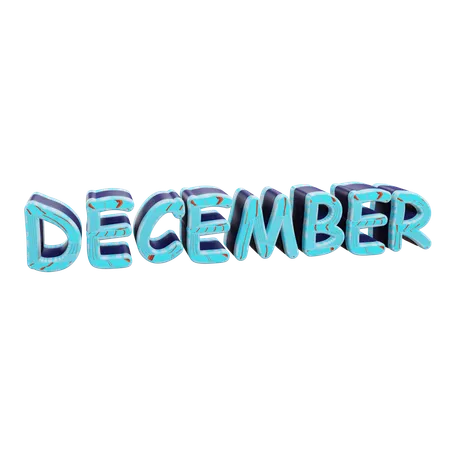 December  3D Icon