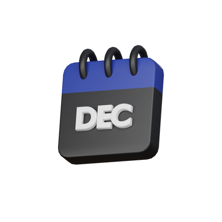 December  3D Icon