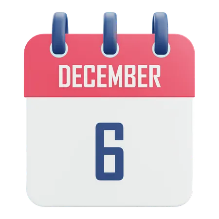 December 6  3D Icon