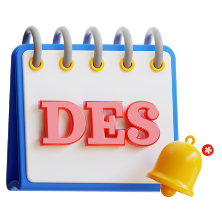 December Calendar  3D Icon