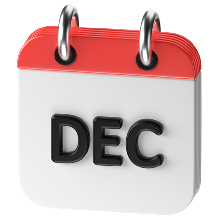 Décembre  3D Icon