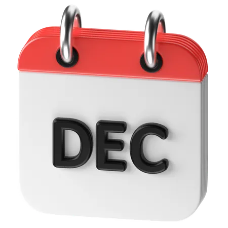 Décembre  3D Icon