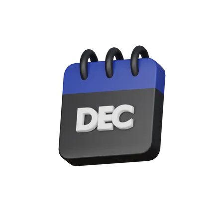 Décembre  3D Icon