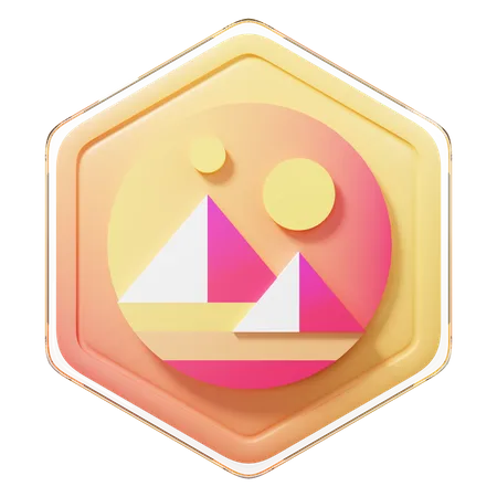 Insigne Décentraland (MANA)  3D Icon