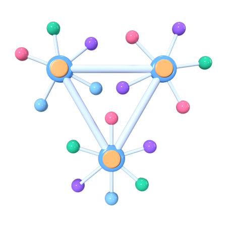 Decentralization  3D Icon