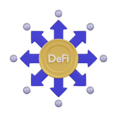 Decentralized Finance  3D Icon