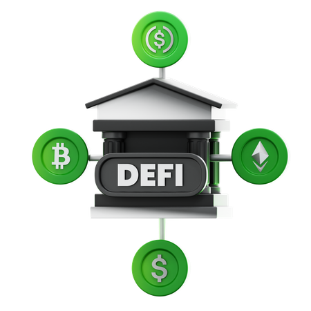 Decentralized Finance  3D Icon
