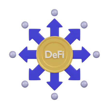 Decentralized Finance  3D Icon