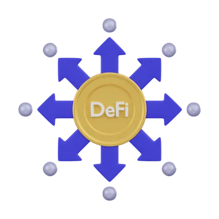 Decentralized Finance  3D Icon