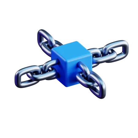 Decentralized Network  3D Icon