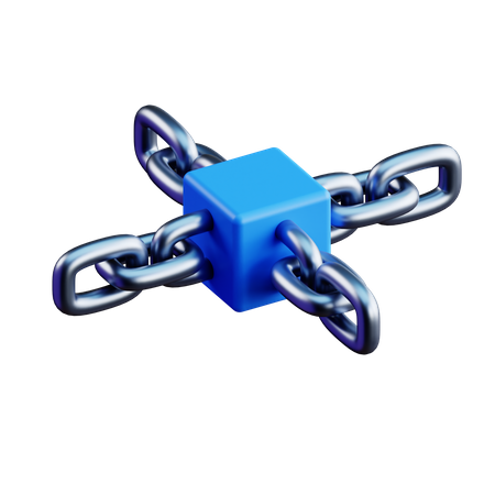 Decentralized Network  3D Icon