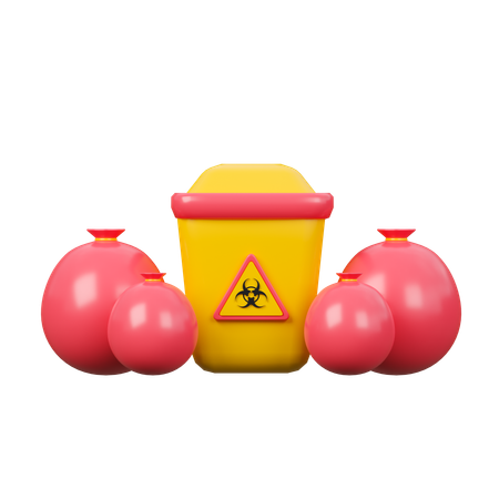 Déchets biomédicaux  3D Icon