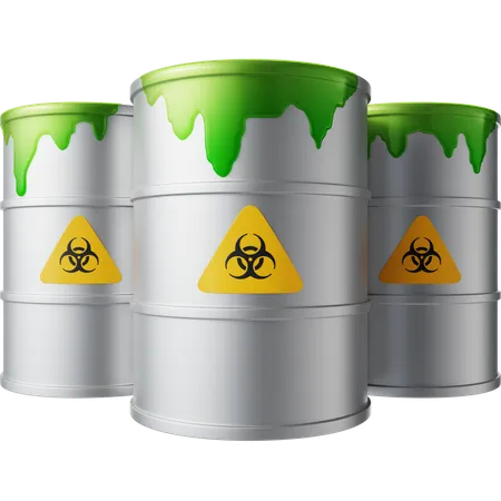 Déchet radioactif  3D Icon