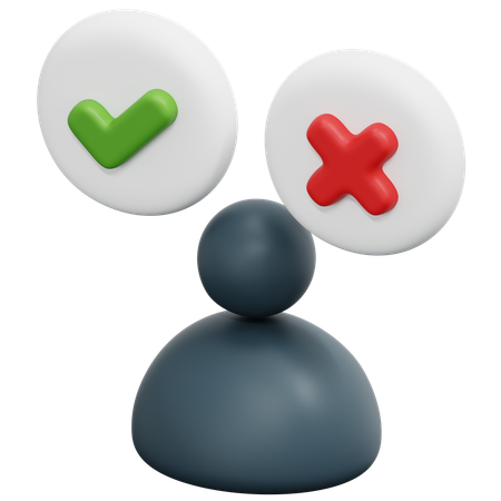 Décision  3D Icon