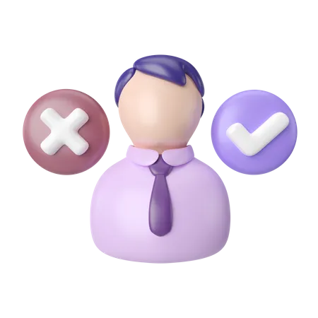 This Is Decision 3 D Render Illustration Icon High Resolution Png File Isolated On Transparent Background Available 3 D Model File Format BLEND OBJ FBX And GLTF 3D Icon