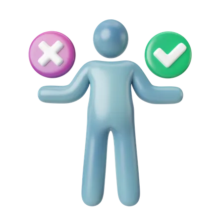 This Is Decision 3 D Render Illustration Icon High Resolution Png File Isolated On Transparent Background Available 3 D Model File Format BLEND OBJ FBX 3D Icon