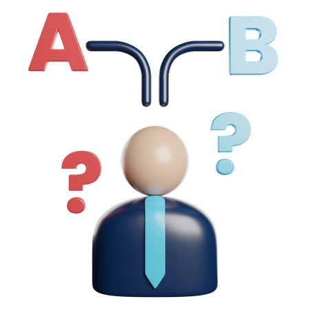 Decision Making  3D Icon