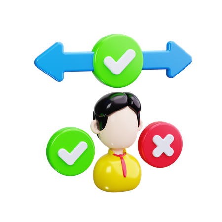 Decision Making  3D Icon