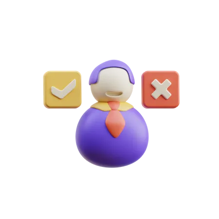 Decision making  3D Icon