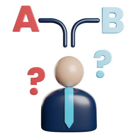 Decision Making  3D Icon