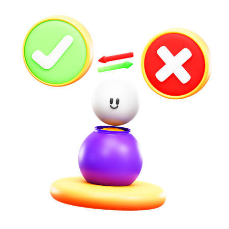 Decision Making  3D Icon