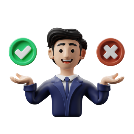 Decision Making  3D Icon