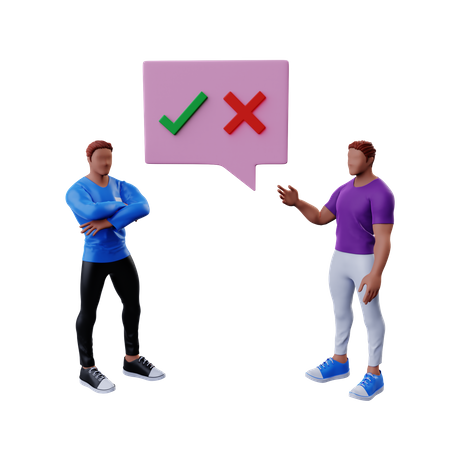 Decision Making  3D Illustration